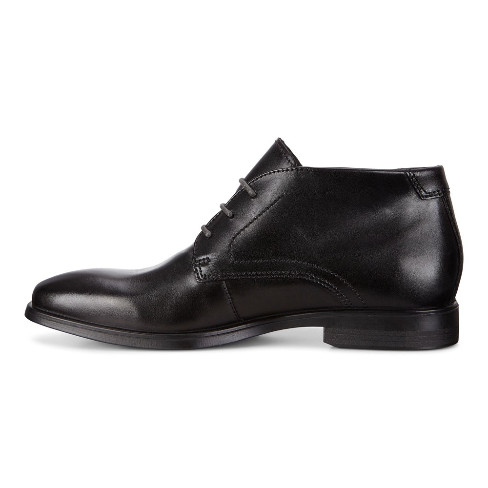 ECCO Mens Boots Black - Melbourne Dress - AGC-670498